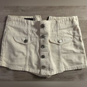 BDG Urban Outfitters Cream Denim Skort